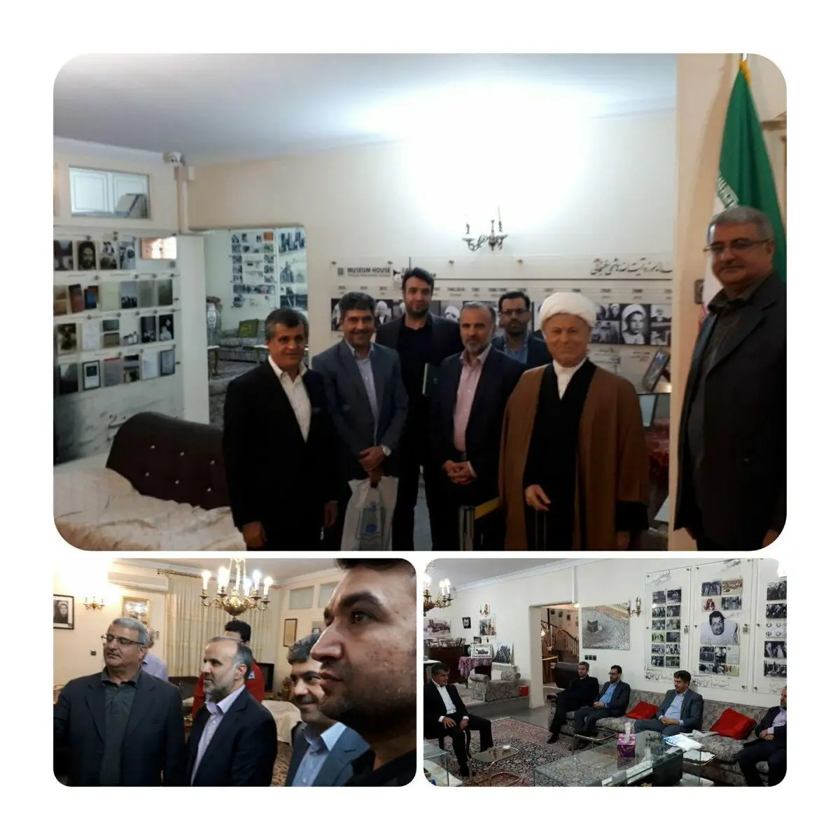 دیدار شهرداران منطقه ۳ و ۲۱ تهراناز خانه موزه آیت الله هاشمی رفسنجانی