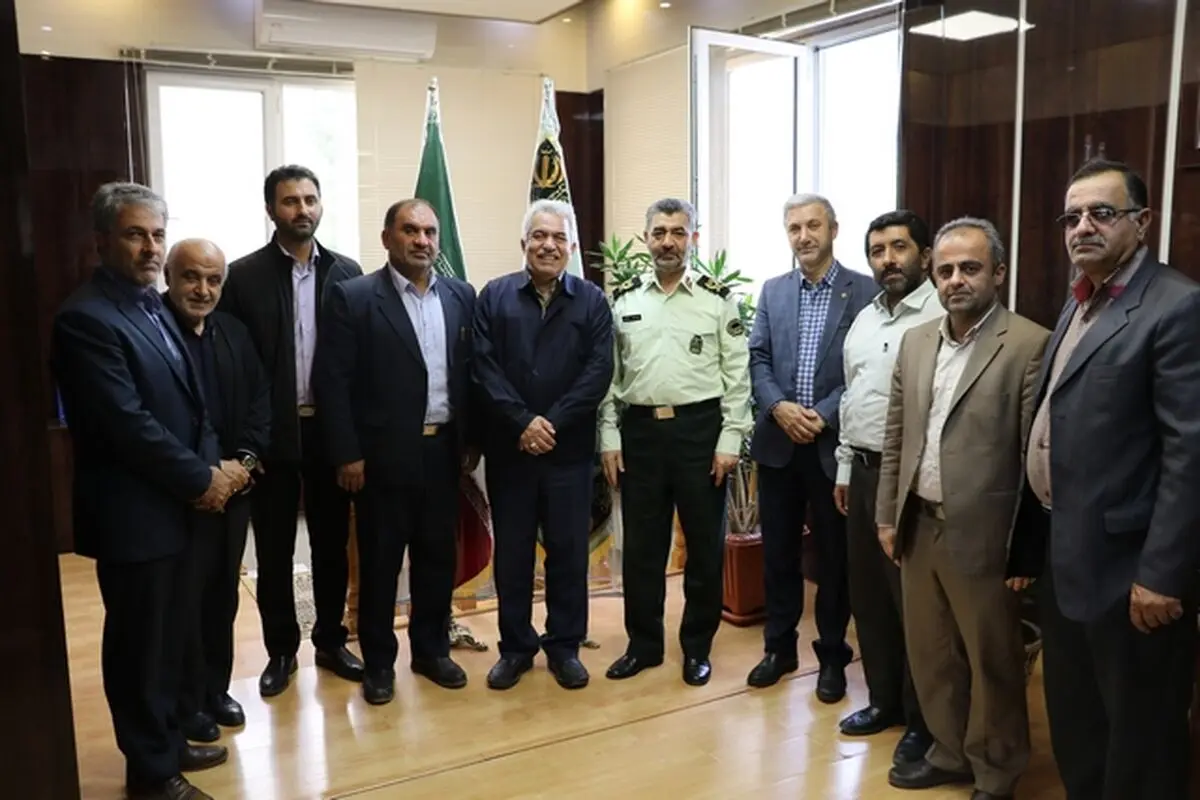 دیدار تشکلات کارگری با فرمانده  نیروی انتظامی استان مازندران