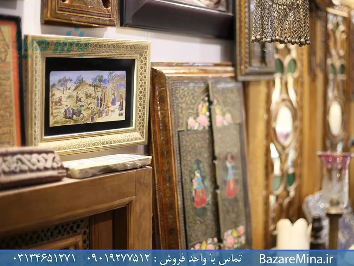 خرید تخته نرد خاتم کاری و فیروزه کوبی اصفهان از فروشگاه صنایع دستی بازار مینا