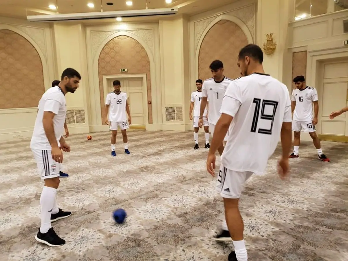 تمرین ریکاوی ملی پوشان پیش از دیدار برابر ازبکستان
