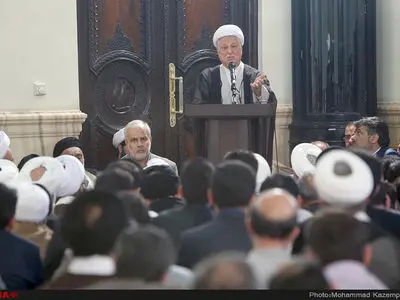 دیدار علماو روحانیون با آیت الله هاشمی رفسنجانی