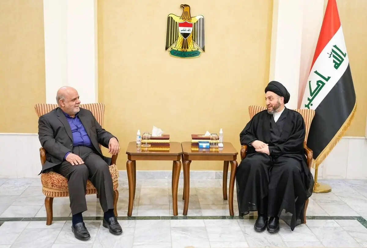 دیدار خداحافظی سفیر ایران با سید عمار حکیم