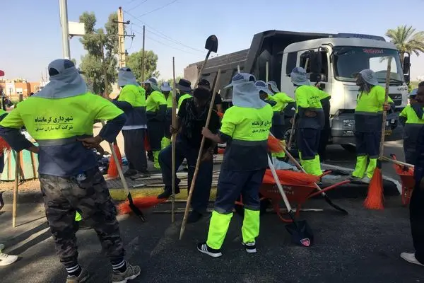 ‍ آغاز کار ستاد اربعین شهرداری کرمانشاه در شهر قصر شیرین