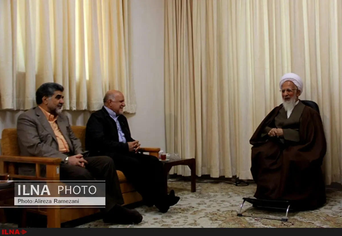 دیدار وزیر نفت و استاندار تهران با آیتالله جوادیآملی