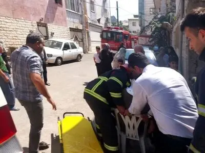 مصدومیت کارگر ساختمانی بر اثر سقوط در چاهک آسانسور