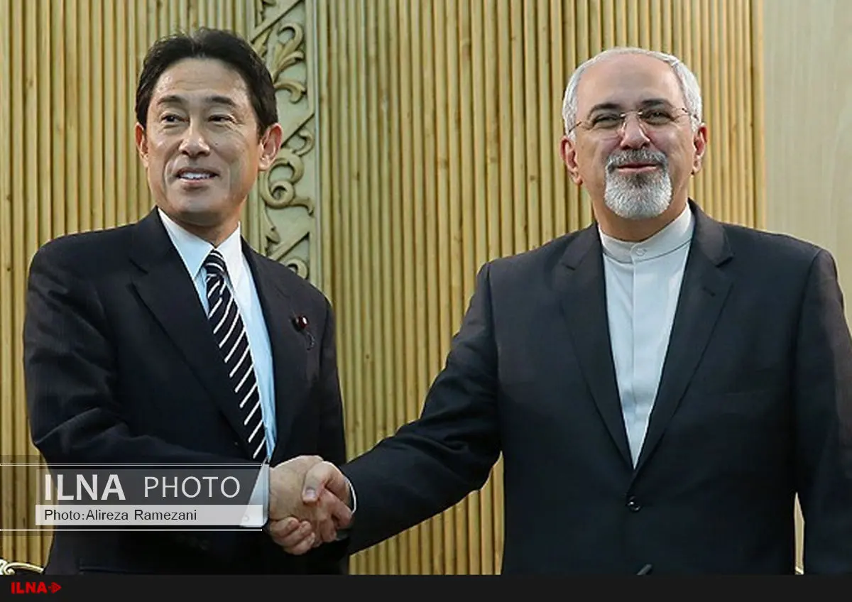 ظریف با همتای ژاپنی خود دیدار کرد