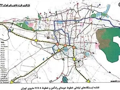 برنامه‌ریزی برای ایجاد ایستگاه‌های تبادلی بین خطوط حومه‌ای راه‌آهن و شبکه متروی تهران