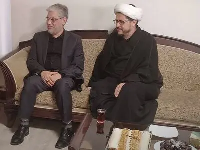 سیمایی صراف در دفتر حزب الله لبنان حاضر شد