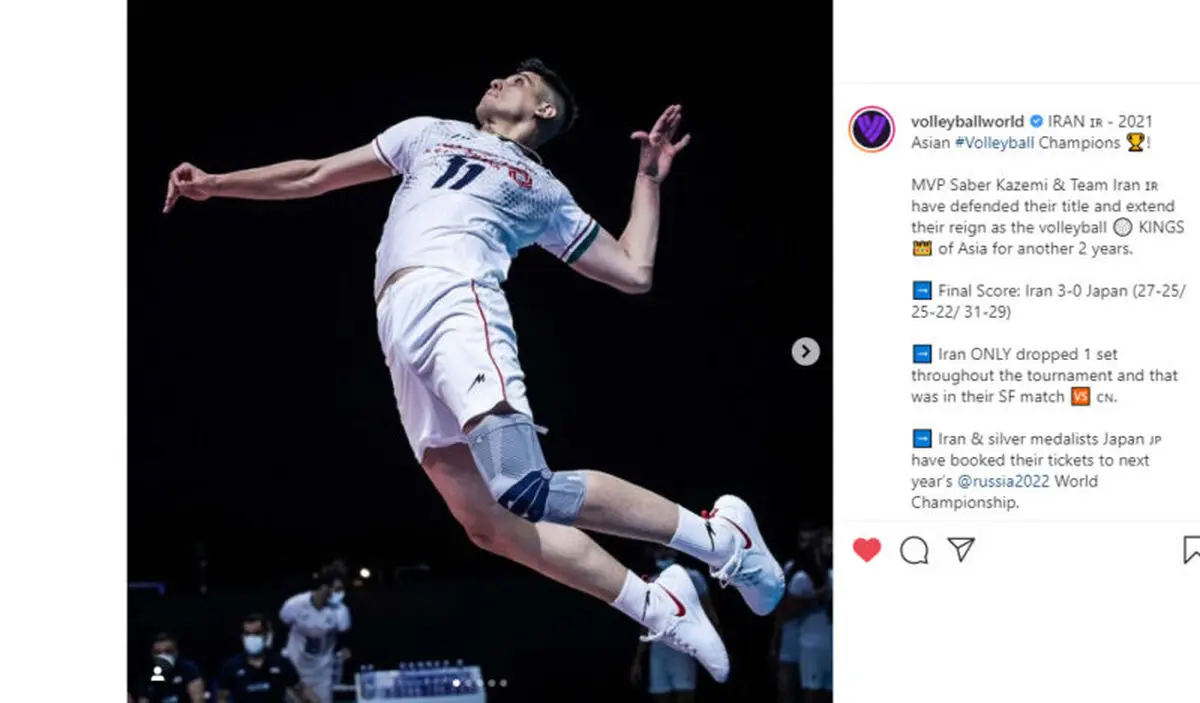 FIVB: ایران پادشاهی خود در آسیا را دو سال دیگر تمدید کرد