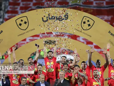 جشن قهرمانی پرسپولیس در جام حذفی فوتبال ایران