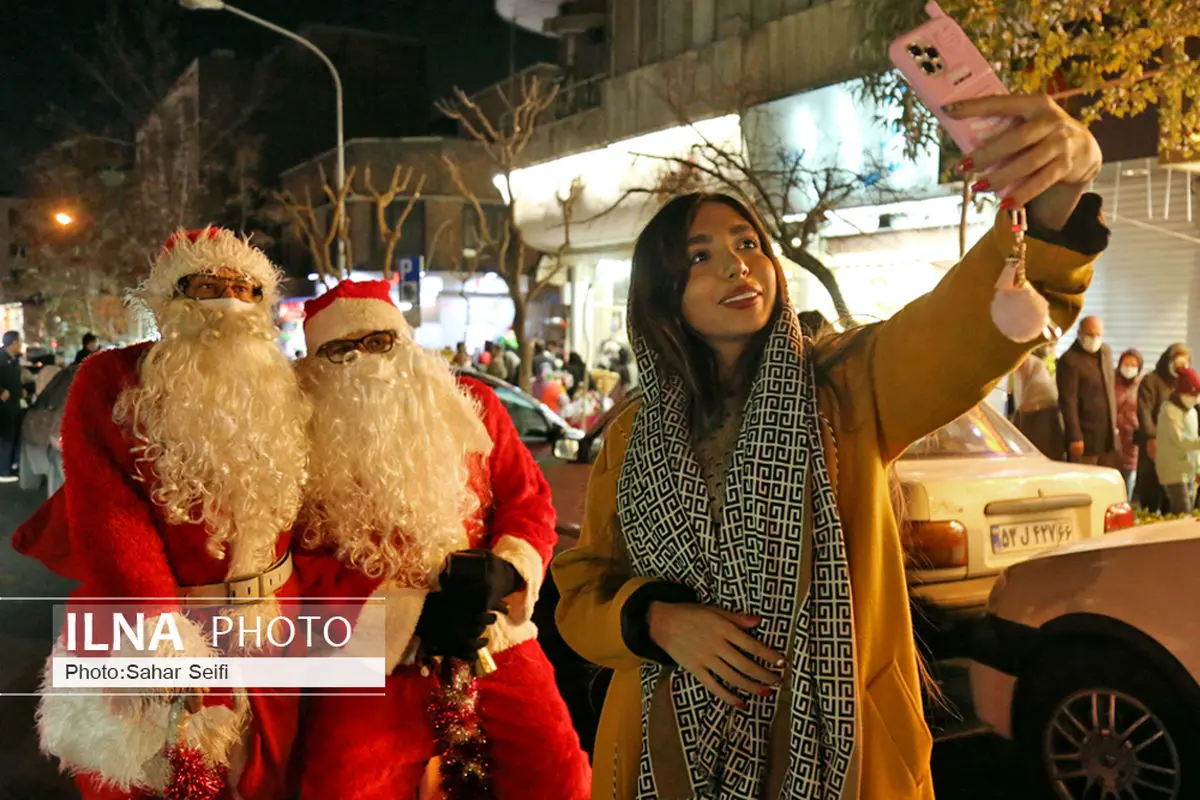 حال‌و‌هوای کریسمس در خیابان‌های تهران + فیلم