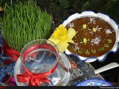 برگزاری جشنواره سمنوپزان در رودبار 