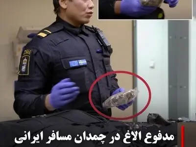 تعجب پلیس سوئد از دیدن بار مدفوع الاغ در چمدان مسافر ایرانی