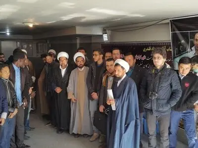 دیدار طلاب خارجی با خانواده یکی از آتش نشانان شهید حادثه پلاسکو