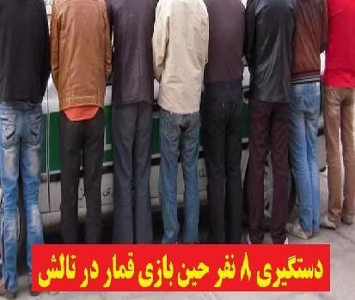 دستگیری ۸ قمار باز در تالش