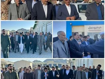 بازدید وزیر صمت از پایانه مرزی،بازارچع مرزی خرده فروشی و پایان مسافربری پیشین در شهرستان راسک 
