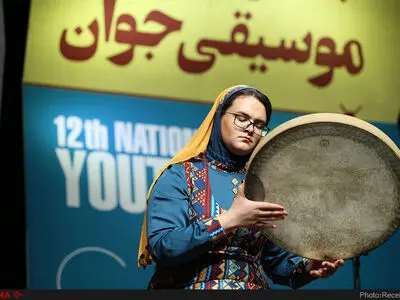 دف‌نوازان جوان به نیاوران آمدند