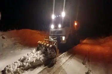 مسدود شدن محور ارتباطی  مهدیشهر - کیاسر به دلیل بوران