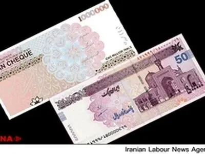 سهم ریالی ایران چک از اسکناس‌های در جریان، ۵۵ درصد است