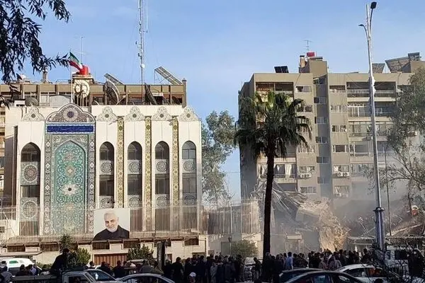 Zionist regime hits Consular Section of Iranian Embassy in Syria