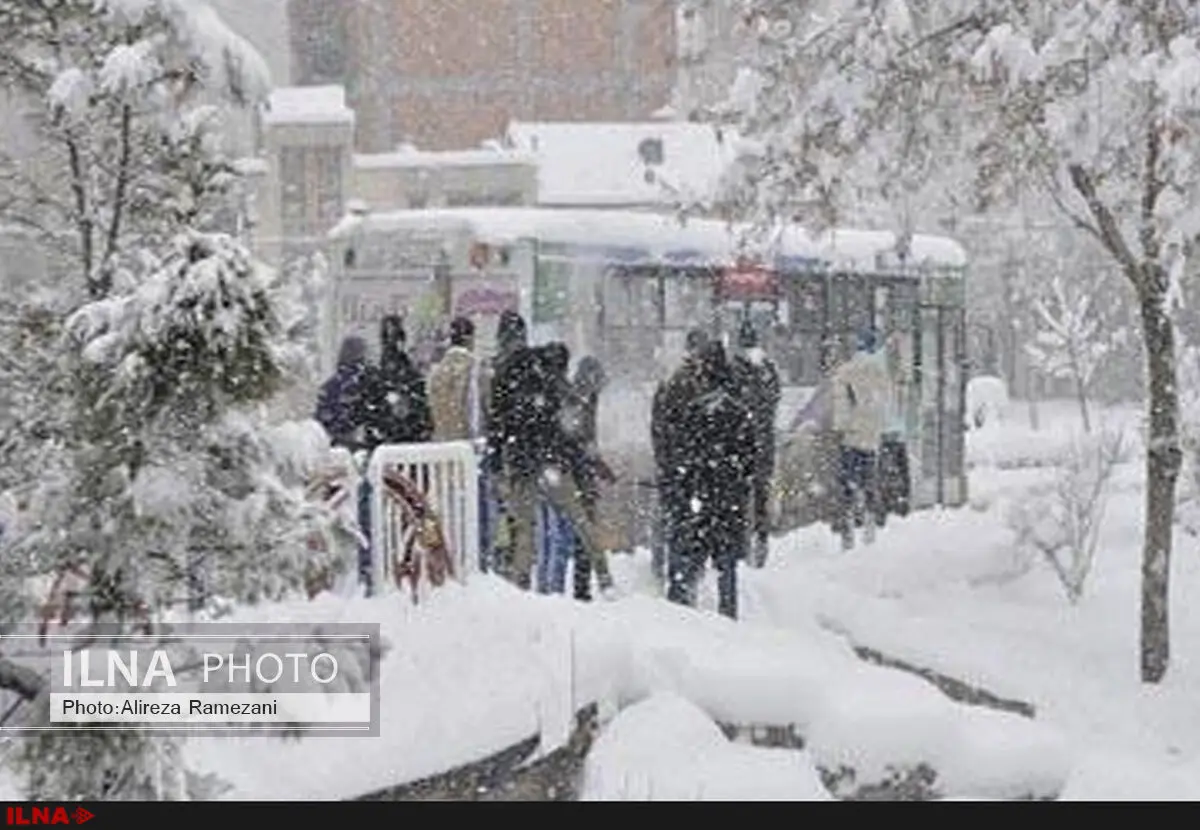 بارش برف سنگین در اردبیل/ لغو 3 پرواز و تعطیلی مدارس و دانشگاه‌ها