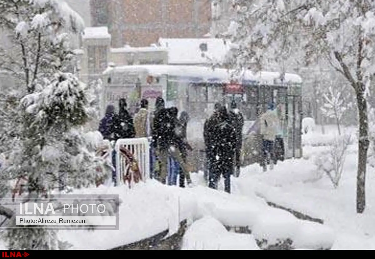 بارش برف سنگین در اردبیل/ لغو 3 پرواز و تعطیلی مدارس و دانشگاهها