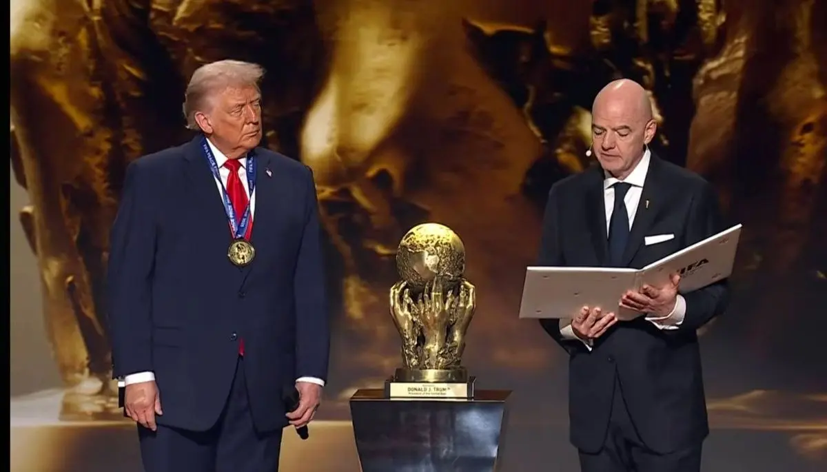 اعطای نخستین جایزه صلح فیفا به دونالد ترامپ
