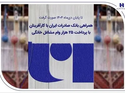 همراهی بانک صادرات ایران با کارآفرینان با پرداخت 25 هزار وام مشاغل خانگی