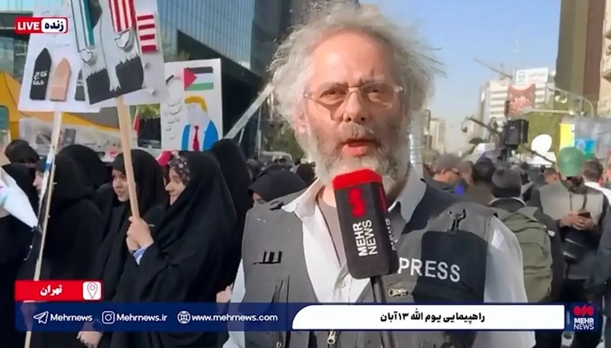 متحد، استوار، مقابل استکبار؛ شعار دانش آموزان در راهپیمایی یوم الله  ۱۳ آبان + فیلم