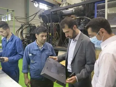 بازدید مدیرکل دفتر لوازم خانگی و اداری وزارت صمت از خطوط تولید گروه سام