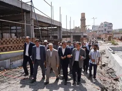 بازدید رئیس امور بین‌الملل وزارت میراث‌فرهنگی از روند اجرای پروژه شمس تبریزی خوی