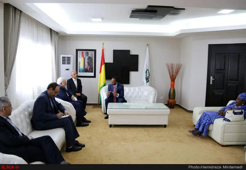دیدار محمد جواد ظریف وزیر امور خارجه کشورمان با نخست وزیر گینه کوناکری