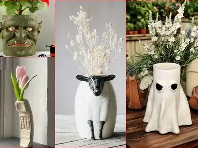 اگه ناراحتی قلبی داری این گلدان‌های عجیب رو نبین! + عکس