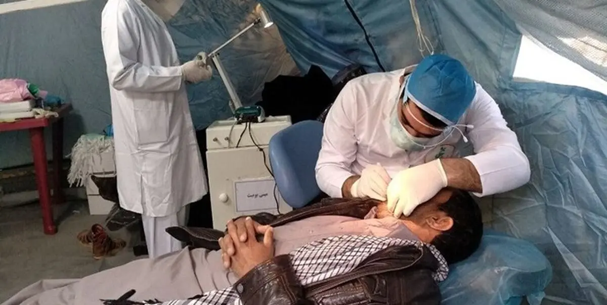 استقرار سامانه‌های جراحی تاکتیکی نیروی زمینی سپاه در مناطق سیل زده