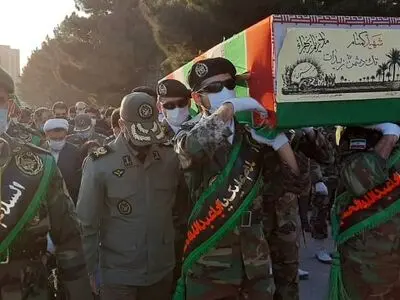 برگزاری مراسم تشییع و استقبال از پیکر یکی از شهدای گمنام دفاع مقدس 