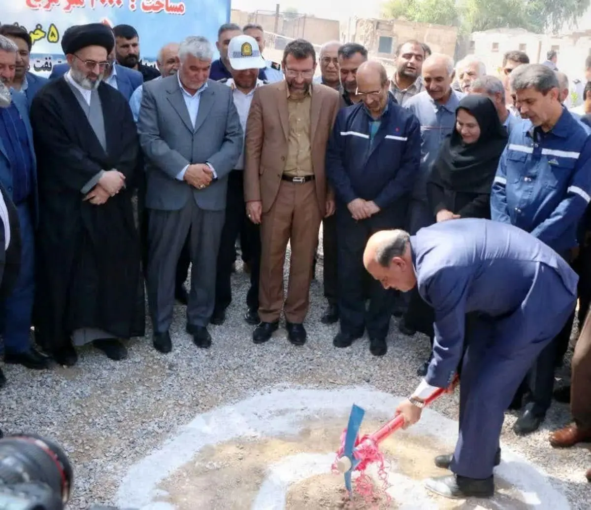 پروژه احداث ساختمان جدید بیمارستان نفت مسجدسلیمان کلنگ‌زنی شد