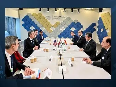 دیدار نخست وزیر اقلیم کردستان و بلینکن با محوریت حملات ایران به اربیل