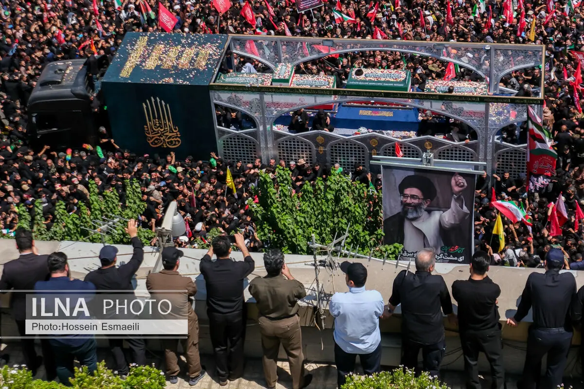 Funeral ceremony of the martyred revolutionary leader