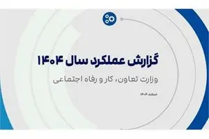 انتشار کتاب «گزارش عملکرد ۱۴۰۴» وزارت تعاون، کار و رفاه اجتماعی