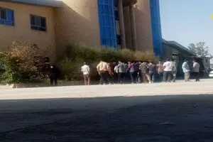 اعتراض کارگران چینی تقدیس نسبت به معوقات مزدی 