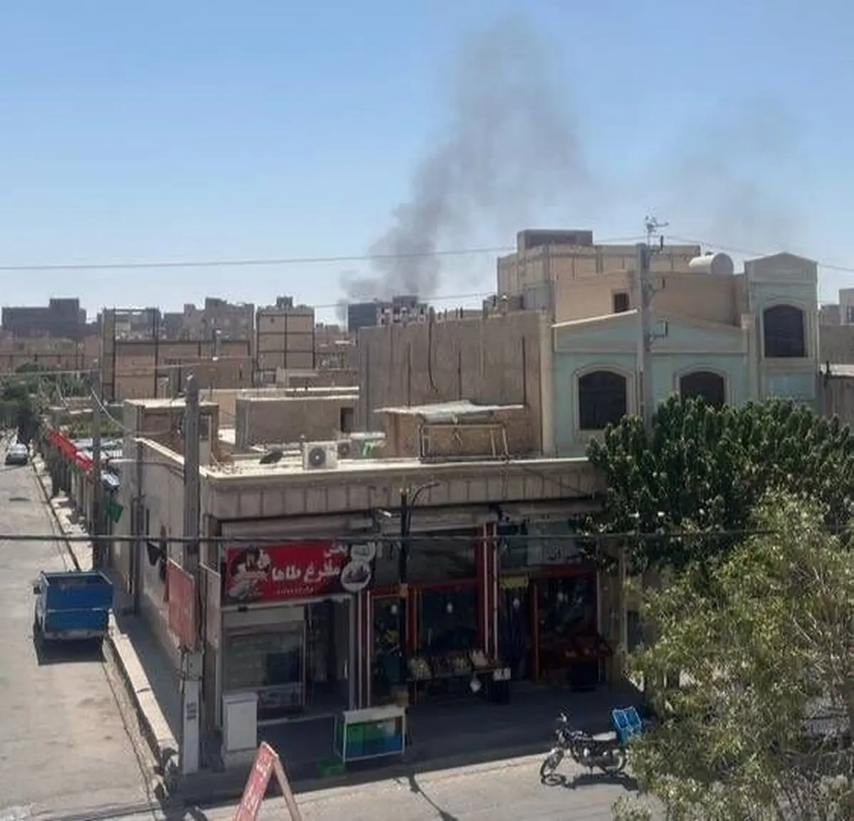  شنیدن شدن صدای انفجار در شهرک صنعتی شمس آباد شهرستان ری
