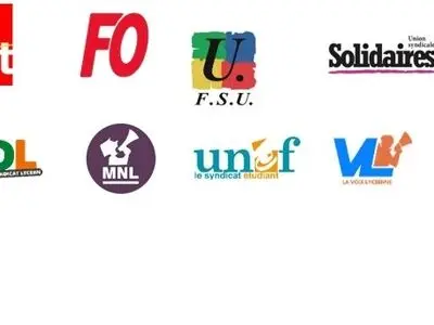 فراخوان هشت اتحادیه بزرگ فرانسه برای بسیج عمومی در دفاع از ترمیم دستمزد و حق اعتصاب