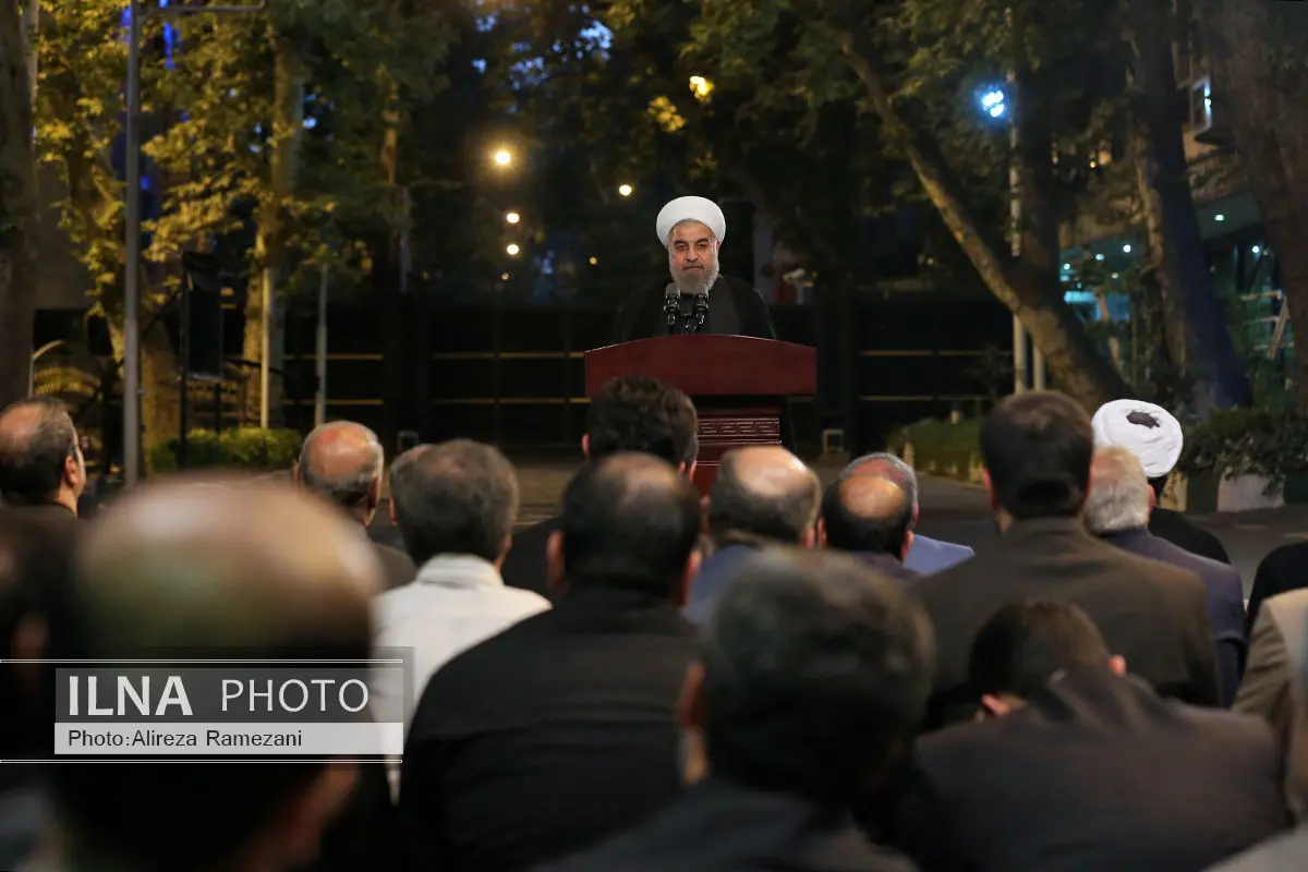 ضیافت افطار روحانی با کارکنان نهاد ریاست جمهوری برگزار شد