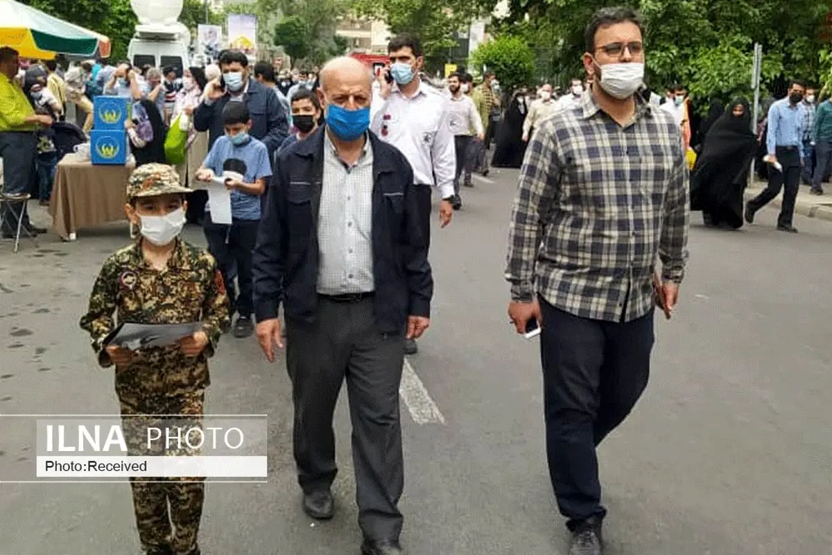 حضور دبیرکل خانه کارگر در راهپیمایی روز جهانی قدس