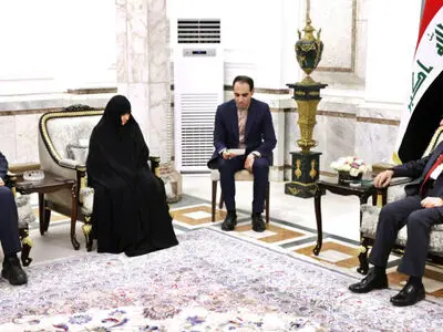 دیدار جمیله علم‌الهدی با رئیس‌جمهور عراق