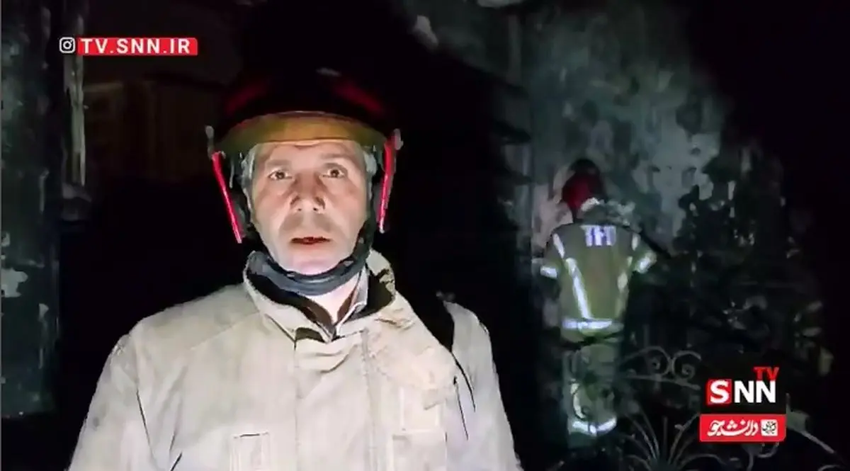 نجات یافتن ۱۰ نفر در آتش‌سوزی ساختمان ۹ طبقه خیابان ولیعصر + فیلم