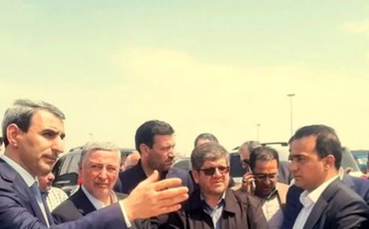 بازدید مسئولان راه آهن ایران وجمهوری آذربایجان از بارانداز ریلی آستارا