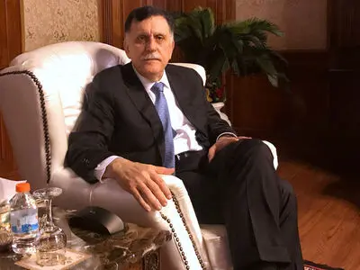 دیدار فرمانده آفریکام با فائز السراج