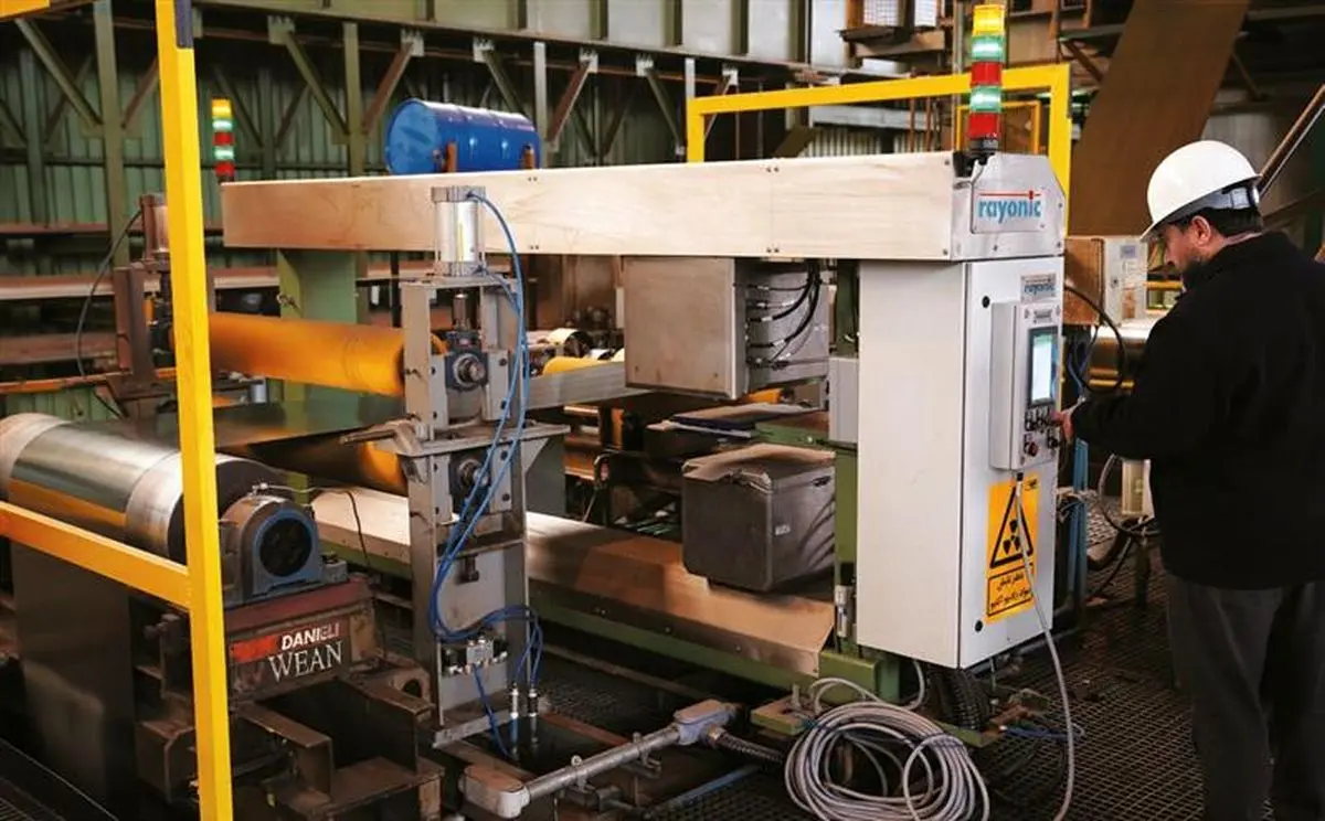 مجهز شدن خط قلع‌اندود فولاد مبارکه به سامانه پیشرفته ضخامت‌سنجی برخط