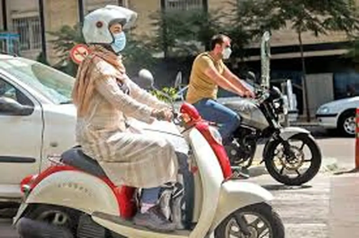 آموزش موتورسواری بانوان در جنوب تهران + عکس